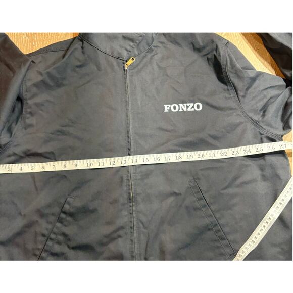 Dickies Eisenhower Jacket Staff Jumper Fonzo Bron Company Logo 2XL Black - Picture 6 of 8